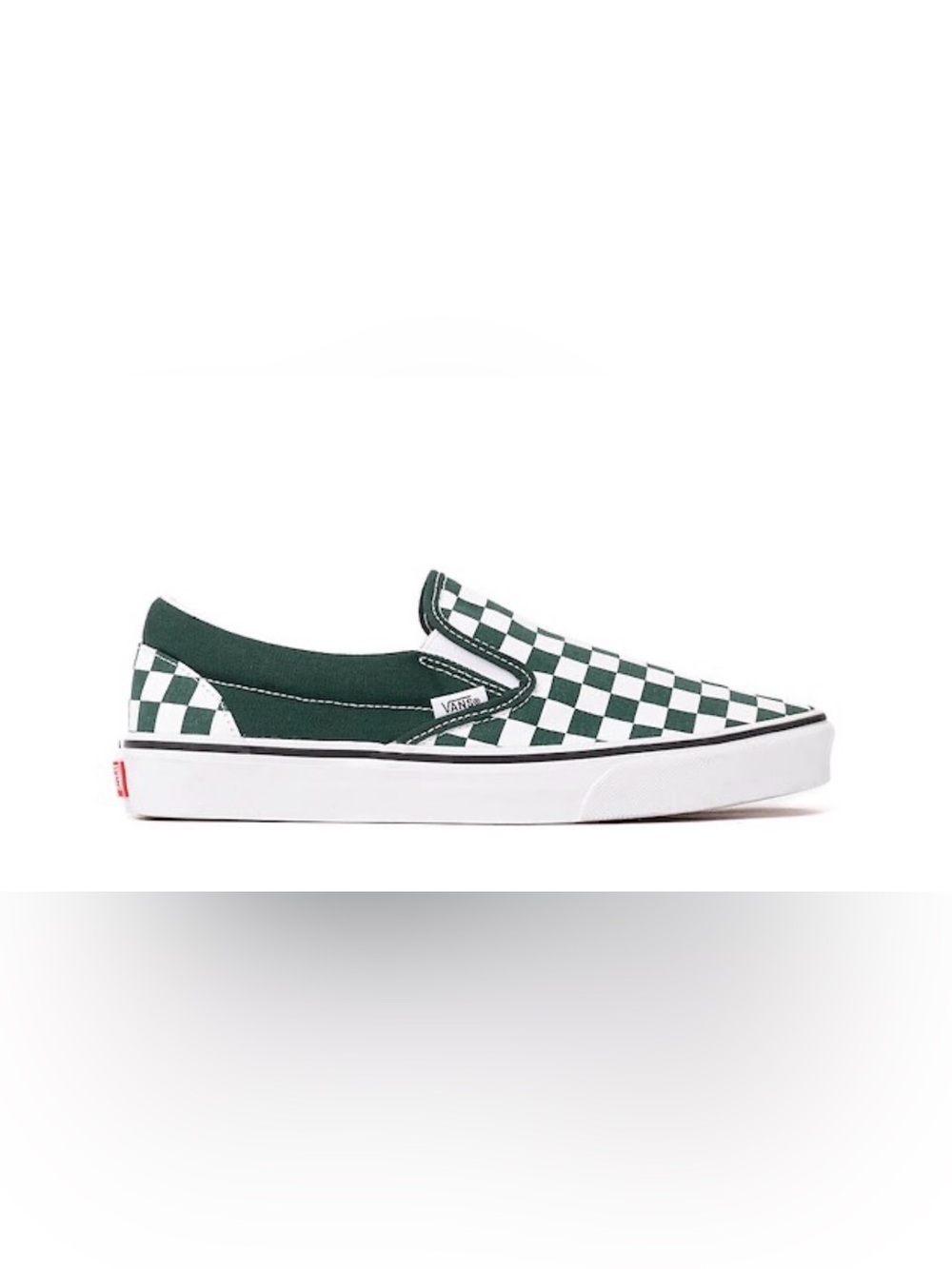 Vans Classic Slip-On Checkerboard Skate Shoe - Emerald